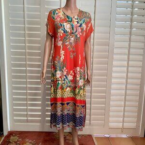Johnny Was Easy Fit Cap Sleeve Dress-Size Small